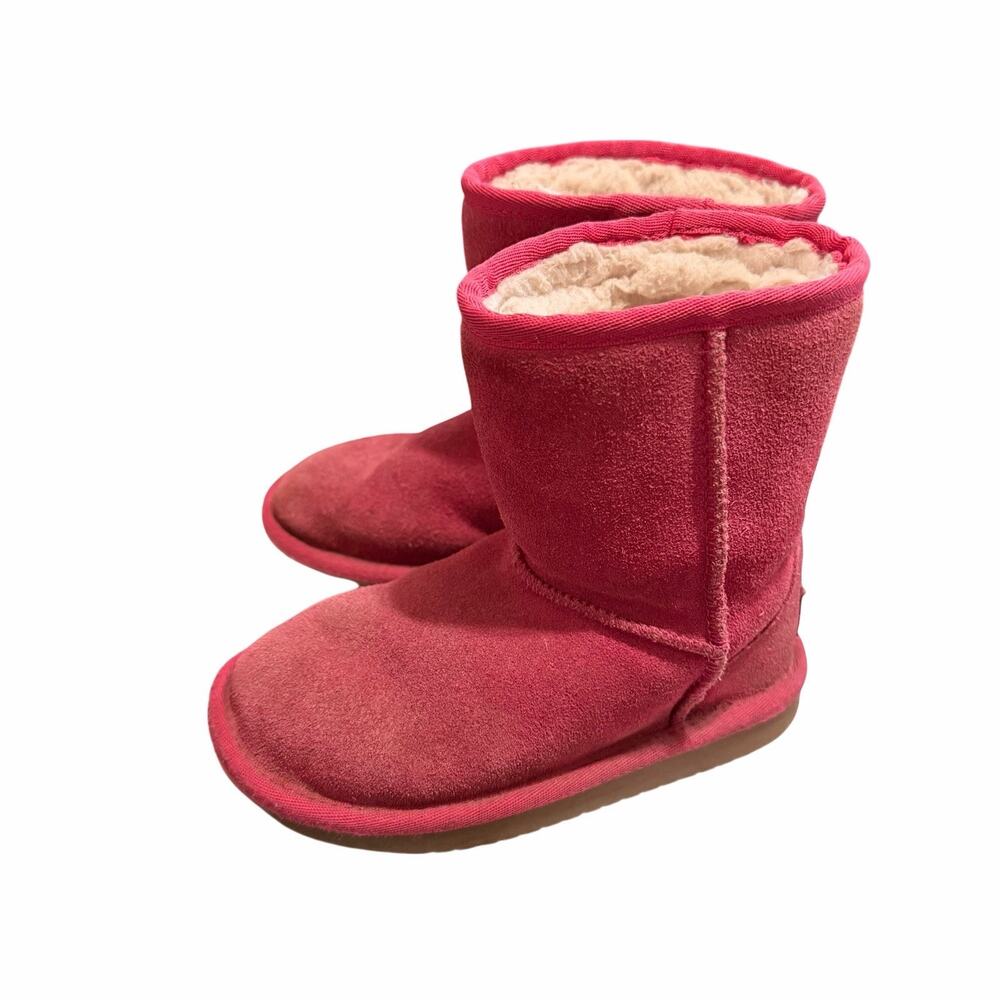 Koolaburra by Ugg Toddler Girls Pink Fleece lined boots size 10